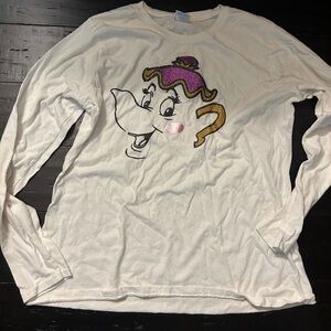 Women Mrs. Potts Long Sleeve Shirt Size Large